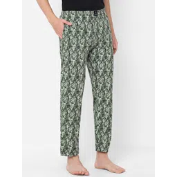 URBAN SCOTTISH Men Printed Pure Cotton Lounge Pants image 2