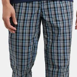 DIGITAL SHOPEE Men Pack Of 2 Checked Cotton Mid-Rise Lounge Pants image 4