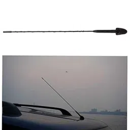 Auto Pearl Black Mount Rubber Mast Flexible Car Roof Antenna with Anti-Theft Design For Mahindra SCORPIONEW ANT066SCR image 4