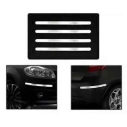Hot Wheelz Silver Chrome Stainless Steel Bp_Ss_Zest Tata Zest Bumper Protector Guard (Pack of 4)-picture-49