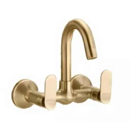 Cera Brooklyn Metal Quarter Turn Dual Lever Wall Mount Sink Mixer, F1018501BA-picture-16