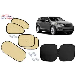 Auto Pearl 6 Pcs PVC &a; Mesh Beige Window, Front &a; Rear Sun Shade Set for Land Rover Discovery Sport-picture-18