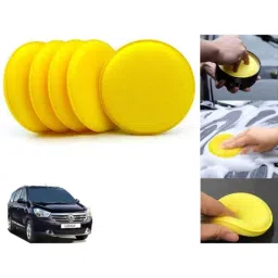 Auto Pearl Polyurethane Beige Washing &a; Waxing Polish Foam Sponge for Lodgy (Pack of 5)-picture-29