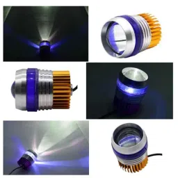 AllExtreme EXU2PLB1 U2 Projector Dual Ring COB Blue LED Headlight image 5