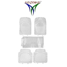 Kozdiko 5 Pcs 6205 Rubber &a; PVC Clear Car Foot Mat Set for Audi NA image 2