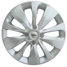 Prigan 4 Pcs 15 inch Polypropylene Silver Wheel Cover Set for Maruti Suzuki Baleno, Baleno-Silver-15 image 2