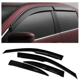 Enexoya 4 Pcs ABS Black Unbreakable Car Door Visor Set for Tata Indica All Models, 100121 image 3