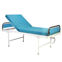 VMS Careline 2020x910x600mm Mild Steel White Semi Fowler Bed, VSB-3002 image 2