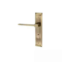 Bonus Premier 60mm 8 inch Brass Brush Brass Finish Emerald-2 Handle Set, Door Thickness: 19-38 mm image 2