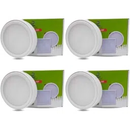 D&s;Mak 15W Cool White Round PC LED Panel Light (Pack of 4)-picture-39