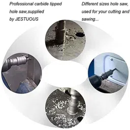 Krost Tungsten Carbide Tipped Holesaw,Tct Holesaw For Metal,Wood &a; Other Applications With Pocket Multitool (Tct Holesaw 51mm) image 3