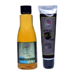 Indopower DD242 200ml Daily Shine &a; Protect Hair Oil  with 100g Charcoal Peel Off Mask Combo Pack-image-67