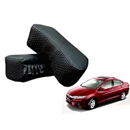 Kozdiko 2 Pcs Memory Foam Black Luxurious Neck Rest Set for Honda City, koz_41919-picture-43