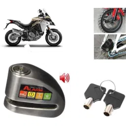Auto Pearl Steel Black Anti-Theft Alarm Disc Brake Lock for Multistrada 1260, Lock_153-picture-37