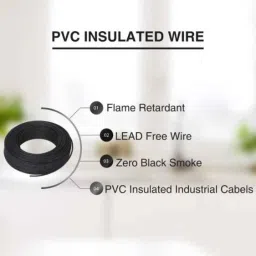 Hosper Asli FR 2.5 Sqmm Single Core Black Insulated Wire, HS-65 image 4