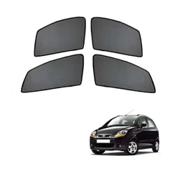 Kozdiko 4 Pcs Half Magnetic Black Car Sun Shade Set for Chevrolet Spark-picture-47