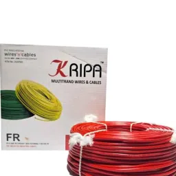 KRIPA 1.5 Sqmm Single Core Red FR PVC Insulated CCR Copper Wire for Domestic &a; Industrial Purpose, Length: 36 m-picture-26