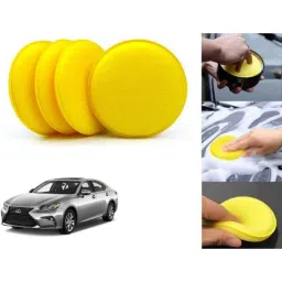 Auto Pearl Polyurethane Beige Washing &a; Waxing Polish Foam Sponge for Lexus ES (Pack of 4)-picture-30