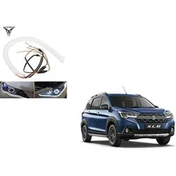 Kozdiko 2 Pcs 24 inch Yellow &a; White Car Headlight LED Flexible DRL Silica Gel Tube Strip Light Set for Maruti Suzuki XL6-picture-38