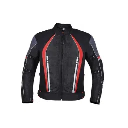Biking Brotherhood Red Cordura &a; Mesh Panel Voyager Jacket, Size: 2XL-image-24