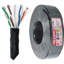 Tricom RJ45 90m Pure Copper Heavy Duty LD Coated PVC Cable, TRI/CAT-6-300-picture-41
