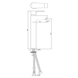 Jaquar Aria 150mm Antique Bronze Single Lever Tall Boy, ARI-ABR-39005B image 2