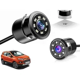 Auto Pearl 8 LED Black Waterproof &a; Shockproof HD Night Vision Car Reverse Parking Camera for Ford Ecosport 2017 onwards-picture-47