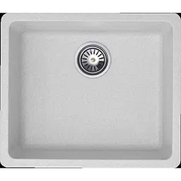 Uken Heavy Duty Quartz Kitchen Sink (21X18) With Accessories(21/18-Qu-Gr-Rs-3) White-image-69