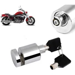 Auto Pearl Stainless Steel Silver Heavy Duty Anti Theft Motorcycle Disc Brake Lock, Lock-242-picture-13