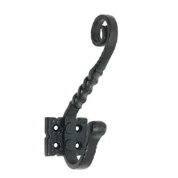 Screwtight M180604EXB Cast Iron Black Ornate Wall Hook-picture-42