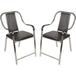 Mezonite KI 221 Black Leatherette Office Visitor Chair (Pack of 2)-picture-14