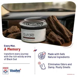 HP Vaahn Auraie 150ml Black Oudh Gel AC Deodiser for Dashboard &a; Car Interior image 3