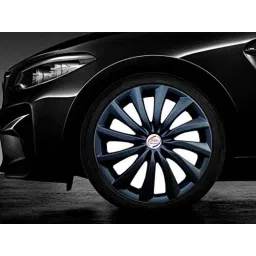 Auto Pearl 4 Pcs 14 inch Black ABS Press Type Hubcap Wheel Cover Set with Retention Ring for Maruti Suzuki SwiftType1 image 4