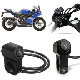 Auto Pearl 12V Aluminium Alloy Black Motorcycle Handlebar Headlight Switch for R15S BS6-picture-32