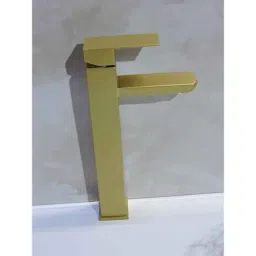 Simba 12 inch Golden Matt Finish Brass Deck Mount Basin Mixer Tap for Bathroom, BMSGSQ-T12 image 3