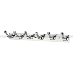 Aligarian 6 Leg Stainless Steel Silver Polished Finish Wall Mounted Rocksy Cloth Hook Hanger-image-67