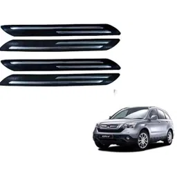Kozdiko 4 Pcs Double Chrome Bumper Protector Black Set for Honda CR-V-picture-37