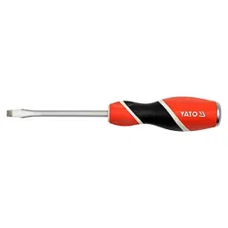 Yato YT-25985 6x100mm Alloy Steel Orange &a; Black Go Through Slotted Screwdriver-picture-33