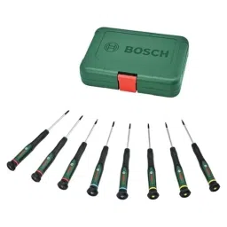 Bosch 8 Pcs Alloy Steel Green Precision Screwdriver Set with Magnetic Tipe &a; Storage Box, 1600A02Z9M-picture-10
