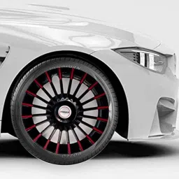 Prigan 4 Pcs 13 inch Polypropylene Black &a; Red Wheel Cover Set for Tata Tiago, Marvel BR 13 image 3