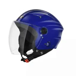 Studds Ray Super Plastic Indigo Blue Open Face Helmets, Size: Large-picture-31