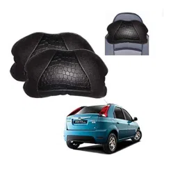 Kozdiko 2 Pcs Black Neck Rest Cushion Pillow Set for Mahindra Verito Vibe-picture-44