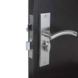 Handle Waala MG1101-CYS 8 inch 60mm Stainless Steel Silver Cylindrical Plate One Side Key Mortise Door Lock Set-picture-32