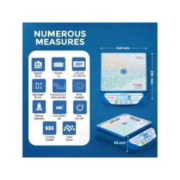 Eagle 30kg Virgin ABS Plastic Small Weighing Scale for Grocery Shop, DLX301 (Pack of 20) image 3