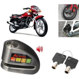 Auto Pearl Steel Black Alarm Disc Brake Lock, Lock_704-picture-21