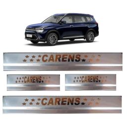 SureStrive 4 Pcs Stainless Steel Silver Footstep Sill Plate Set without LED for Kia Carens All Model-picture-44