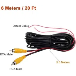 Auto Pearl 8 LED Black Waterproof &a; Shockproof HD Night Vision Car Reverse Parking Camera for Toyota Etios 2010 image 2