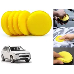 Auto Pearl Polyurethane Beige Washing &a; Waxing Polish Foam Sponge for Mitsubishi Outlander (Pack of 5)-picture-26