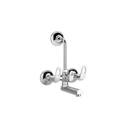 Cera Carbon Stainless Steel Silver Chrome Finish Wall Mixer with Bend Pipe for Overhead Shower, F1002401-picture-26