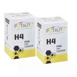 Potauto CExx241310272 Vehicle Specific Fit Halogen 6000 K Quartz Glass Front 130 W H4 Car 24 V Headlight Bulb-picture-12